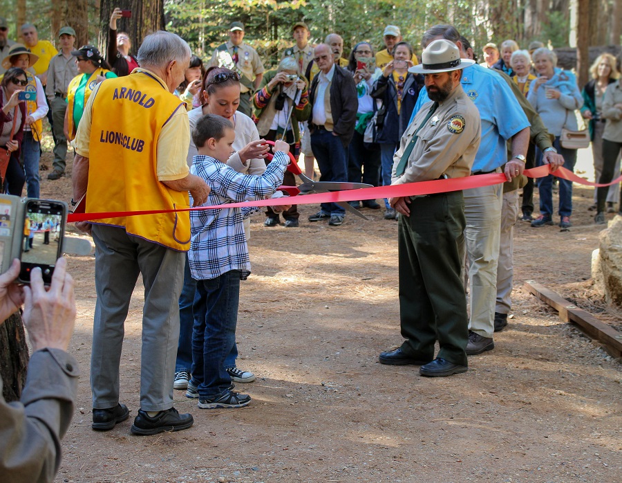 Banner for Calaveras Big Trees State Park Officially Reopens the  Three Senses Trail 